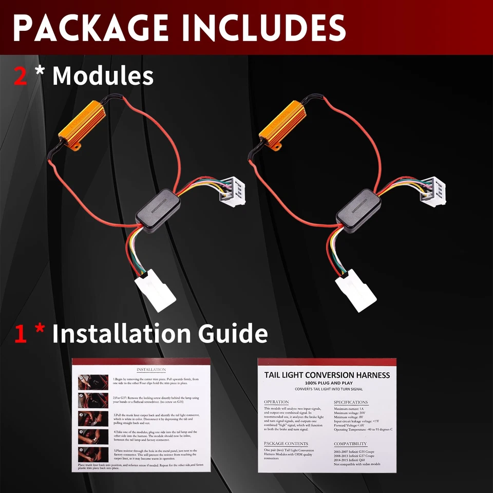 Diode Dynamics Tail As Turn Signal Module Fits 2008-15 Infiniti G37 Coupe - Image 4 of 4