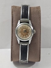 Vintage Benrus Self Winding Womens Wrist Watch Brown Dial