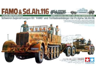 Tamiya 35246 FAMO Half-Track & Sd.Ah.116 Tank Transporter 1/35 Scale Model Kit