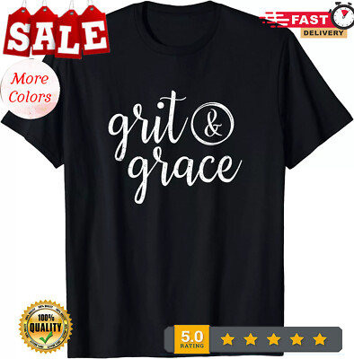 2025/Grit & Grace Distressed Vintage Text Gift Unisex T-Shirt