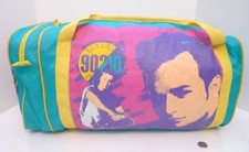 1991 Beverly Hills 90210 Dylan Luke Perry Vintage Teal Gym Bag 90s Tv Show RARE 