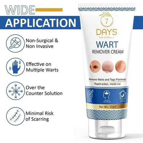 Crème Anti-verrues Génitales 7 Days - Acide Salicylique - Format 1.7 Fl Oz - Neuf