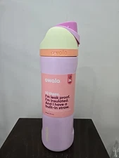 Owala FreeSip Stainless Steel Water Bottle / 24oz / Color: Popping Peony