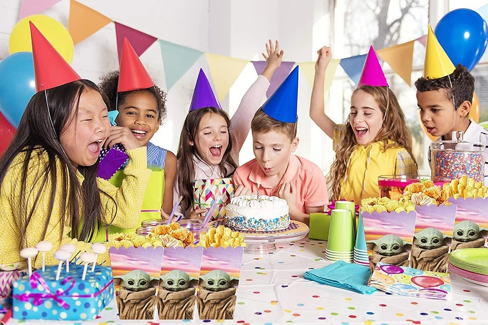 12x Popcorn Boxes Treat Boxes Party Favor f/ Birthday Party Supplies Party Decor - Image 3 of 3