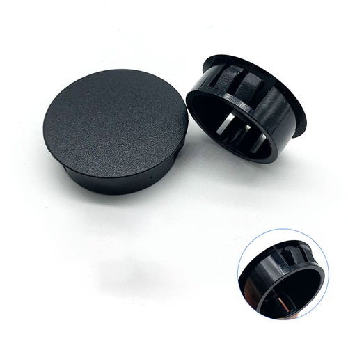 Tappi estremità di copertura in plastica rotonda inserti tubo nero spina bung 5 mm - 50 mm - Foto 8 di 52