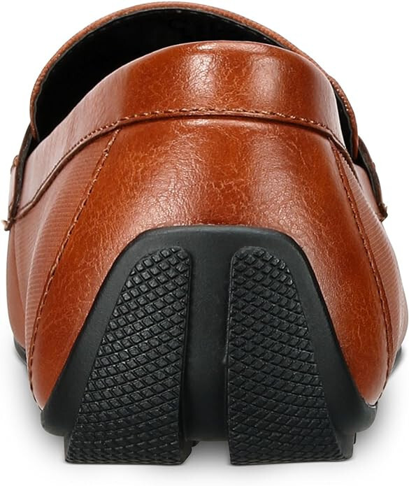 ALFANI Mens Brown Penny Comfort Iker Round Toe Slip On  display picture 3