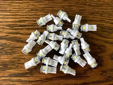 25 New Warm White 8V Wedge Lamp LED Light Bulbs for Pioneer Project/One Receiver