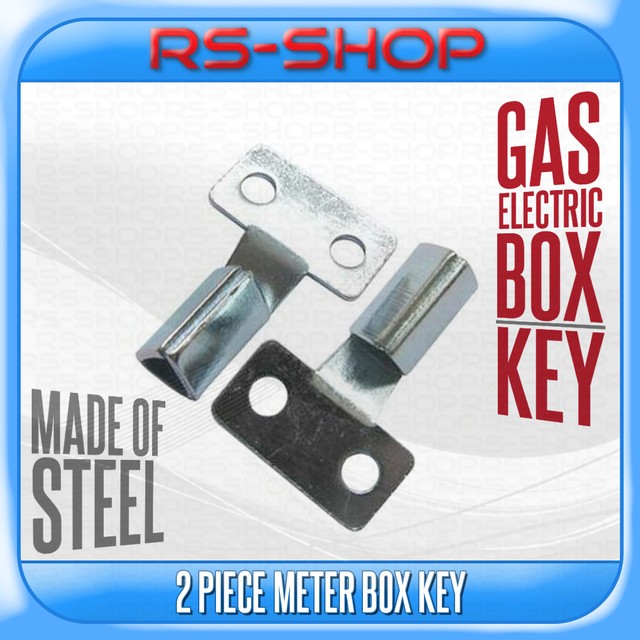 2 X Gas Electric Steel Utility Meter Box Steel Triangle Key for sale eBay