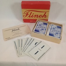Flinch Card Game Parker Brothers 1938 Vintage Complete Original Box 2-8 Players