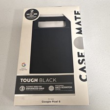 Case-Mate Tough Case Google Pixel 6 Black Matte Shock Absorbing Drop Protection