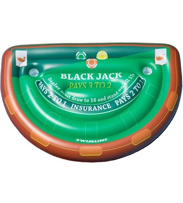 Swimline 90665 Blackjack Table Game Pool Float - No Waterproof Cards
