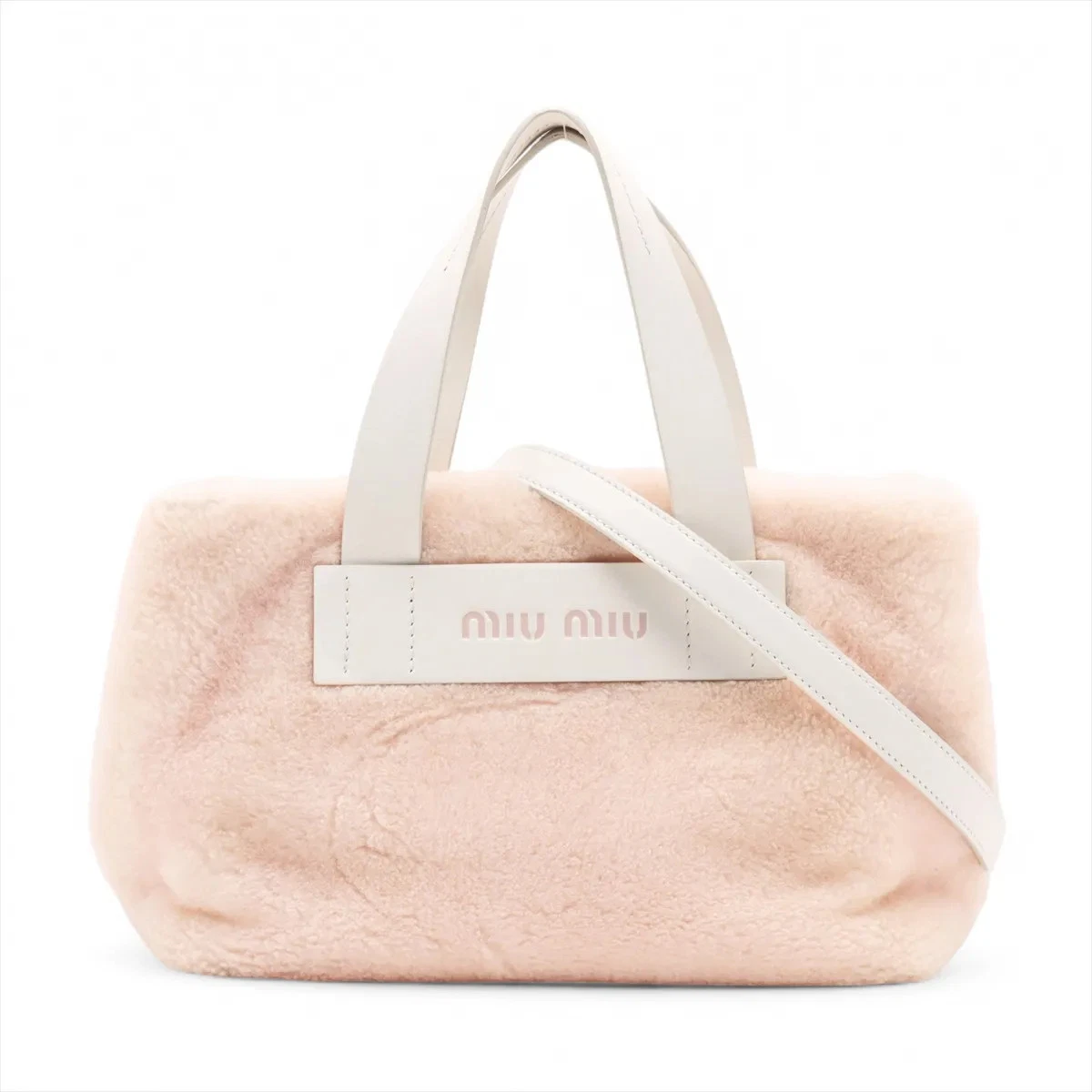 美品！MIUMIU pink bag ストラップ付き miu miu（ミュウミュウ） 中古 斜め掛け ショルダーバッグ レディース