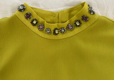 J.Crew Jewel-Embroidered Sleeveless Peplum To...