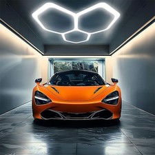 3Grid Hexagon LED Lighting Car Detail Garage Workshop Retail Light Honeycomb Hex