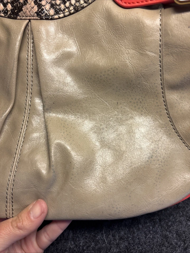 BOLSA DE MÃO HOBO MULTICOLORIDA GIANNI BINI DAHLIA TAUPE PRETA ROSA - Imagem 4 de 4