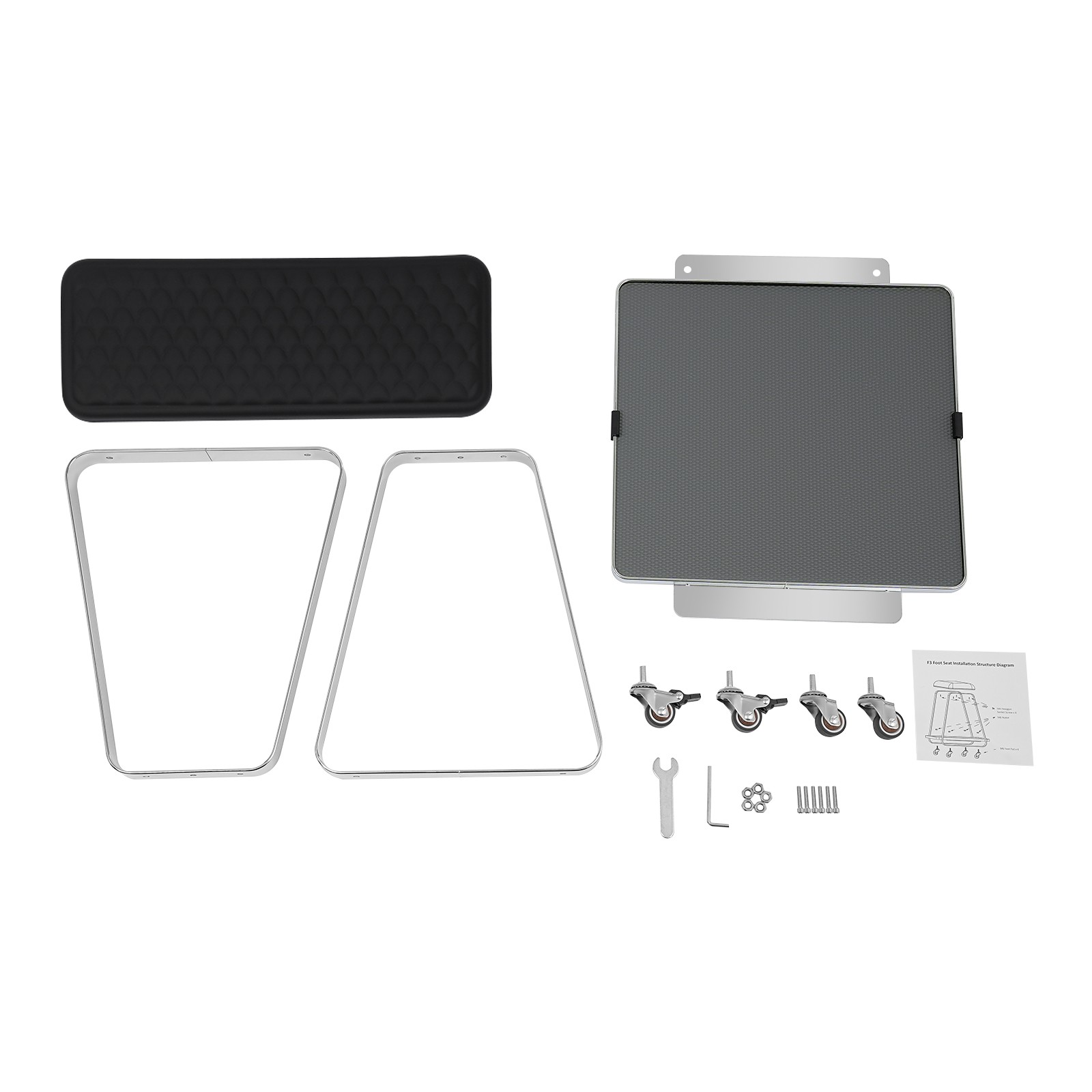 Pedicure Foot Rest,Adjustable Height Pedicure Stool,Pedicure Stand for Home S...