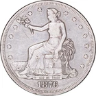 1876 Trade Dollar Silver ~ Fine Details