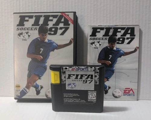 FIFA Soccer 97 Sega Genesis Vintage Video Game Complete In Box