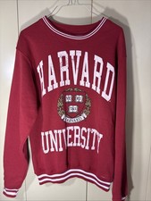 Harvard University Crewneck Sweater Size S Small Red