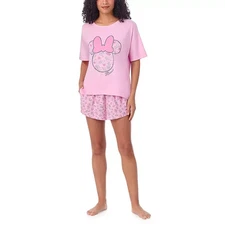 Minnie Mouse 2-Piece Short Sleeve and Short Pajama Set Size XS