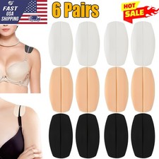 6 Pair Bra Strap Gel Pad Retainer Non-slip Soft and Easy Shoulder Protection Pad