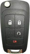 Flip Folding Smart Car Key Fob Cover With Uncut Blade Blank For Equinox Sonic Te