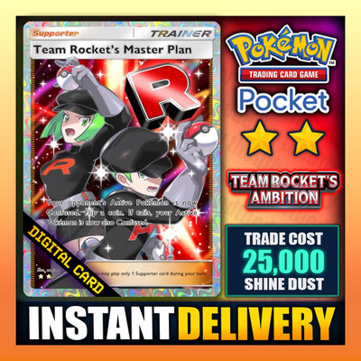 Pokemon TCG Pocket - Team Rocket's Master Plan - Full Art    - Englisch - Schnell  