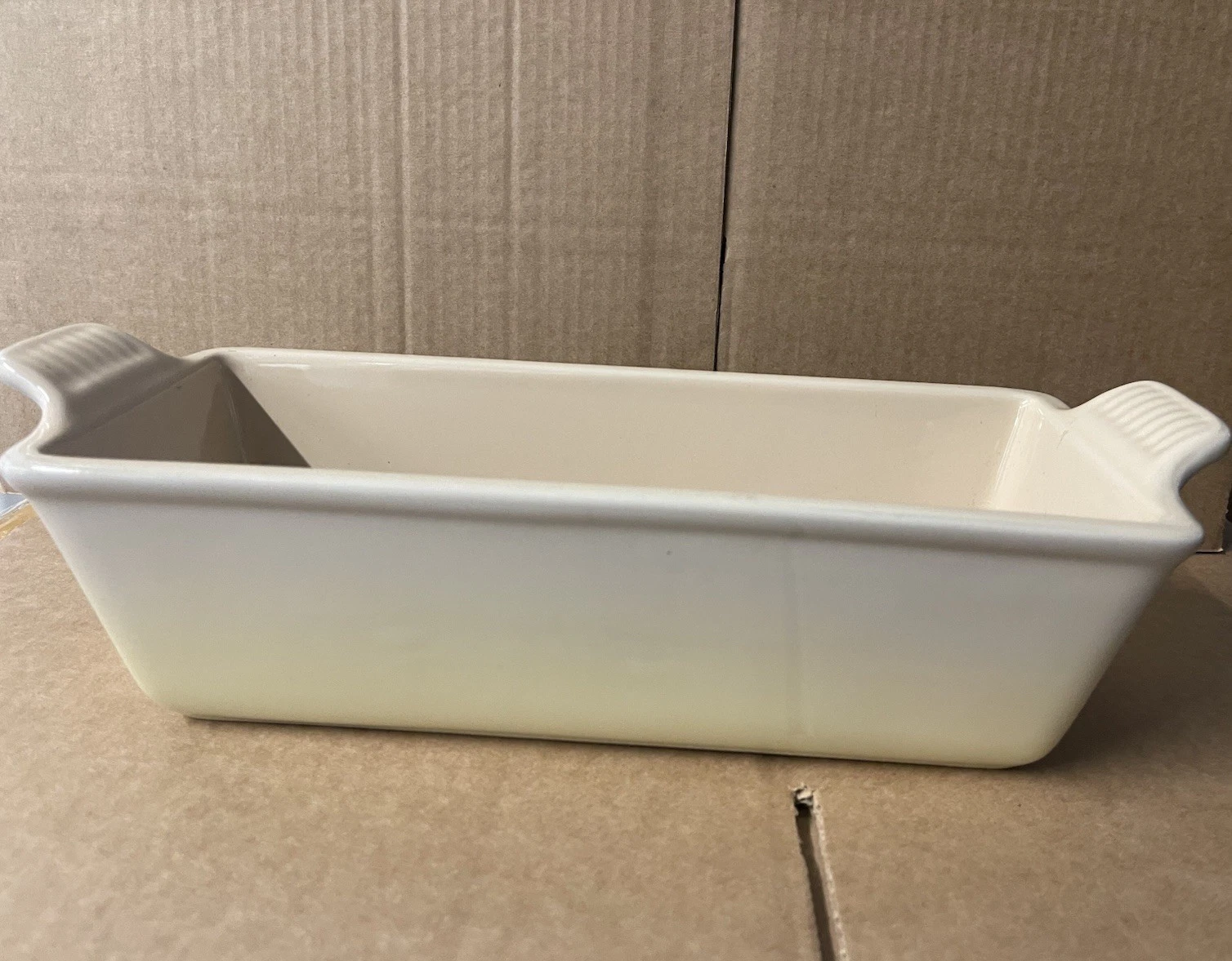 Le Creuset Stoneware Heritage Loaf Pan in Dune