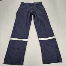 Carhartt Flame Resistant Pants Mens 32x32 Blue FRB159 DNY Loose Fit