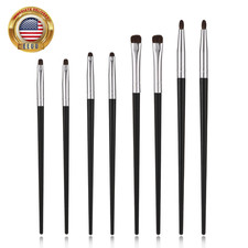 8 Pcs Eyeshadow Blending Brush Set, Mini Smudge Brush for Eyeliner Professional