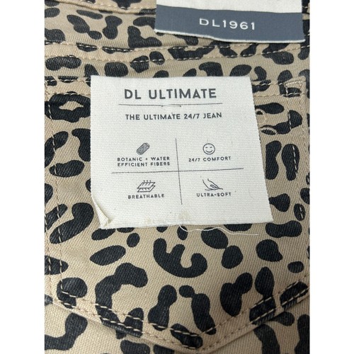NWT DL1961 Lucy Short Wild Cat Girls Size 16 cheetah print - Picture 6 of 11