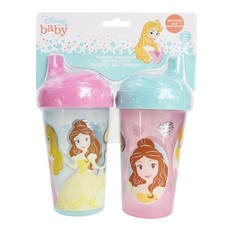 Disney Toddler Sipper Cups for Girls  10 Ounce Princess Sipper Cup Pack of Two