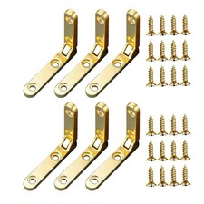 6 Set Small Hinges With Screws for Wooden Box 90 Gold Wine Jewelry Hinge
