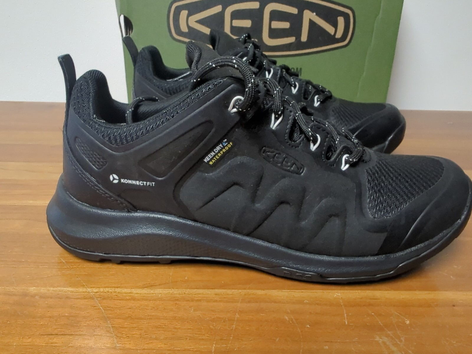 Scarpe da trekking Keen donna nere Explore impermeabili Konnectfit taglia 8 nuove con scatola