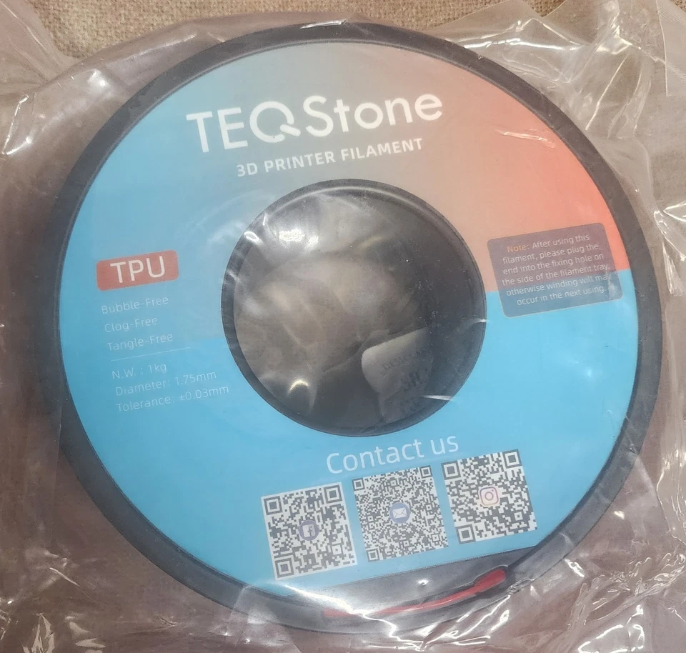 eSun TPU 95A Flexible Soft 3D Print Filament 1.75mm Hardness 95A for 3D Printer - Image 2 of 4