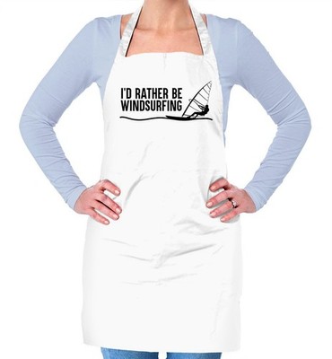 I'd Rather Be Windsurfing - Unisex Adult Apron - Wind Surf Surfing Water Sport
