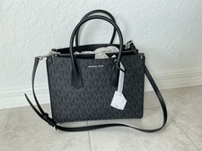Michael Kors Maple Large Smoke & Black Satche...