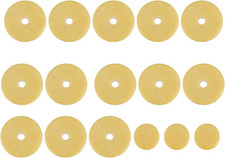 Flute Pad Set, 16 Pcs Flute Pads Set Replacement Accessories for Flutes Yellow