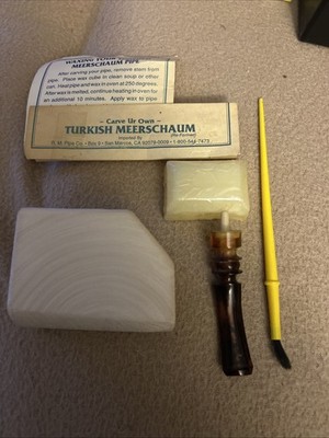 Carve Ur Own TURKISH MEERSCHAUM (Re-Formed ) Pipe Kit Open  