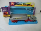 Matchbox Lesney Superkings K-18 Articulated Dump Truck, silver "TARMAC", boxed