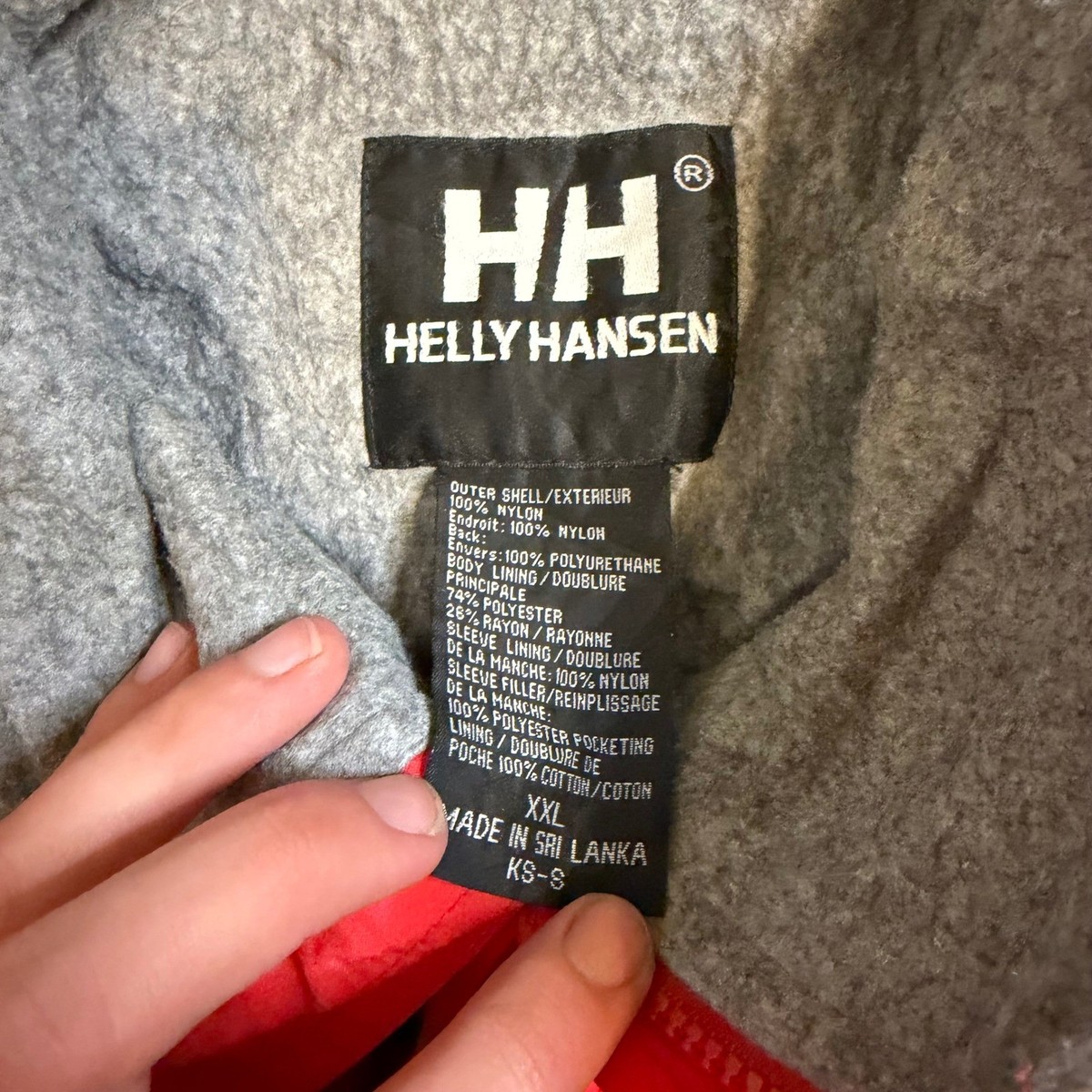 Vintage Helly Hansen Toys R Us Red Fleece Lined Jacket Mens XXL 90s Corporate View 2