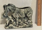 Vintage McCoy Pottery Planter - Zebra Mother & Baby     (X70)