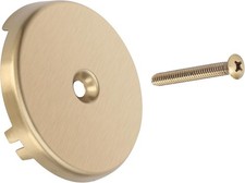 Champagne Bronze Overflow Plate Screws Drain Kit for Delta Tub, Brushed Finish