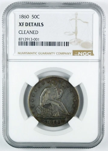 1860-P Seated Liberty Half Dollar — photo from the most recent tracked eBay sale
