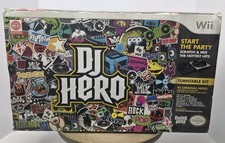 DJ Hero Turntable W/ DJ Hero 1 & 2 BUNDLE Nintendo Wii Tested and Working