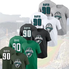 🔥HOTDEAL! 2025 Jordan Davis #90 Philadelphia Name & Number Palyer Gift For Fans