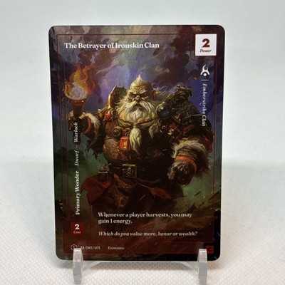 Wonders Of The First Betrayer of Ironskin Clan Formless Foil Alt Art AI-385/401