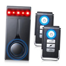 108dB Car Alarm System, Car Anti-Theft Vibration Sensor Alarm  Red Light, 2