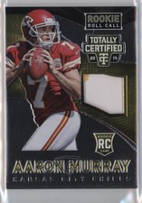2014 Totally Certified Rookie Roll Call Jersey Gold Prime 20/25 Aaron Murray 0o9