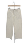 Nili Lotan Women Chino Pants Ivory Button 98% Cotton Size 2 — photo 1